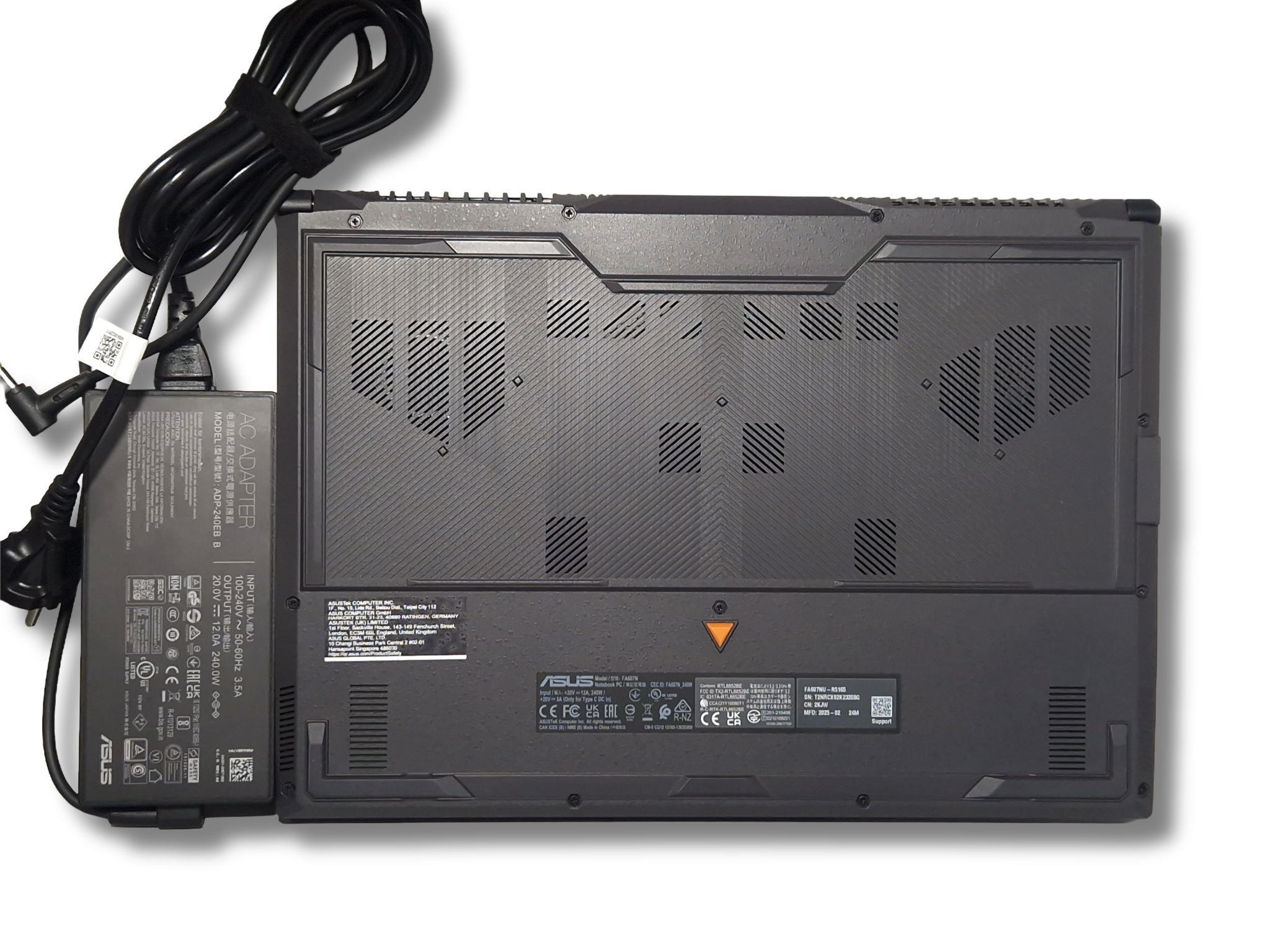 Ігровий ноутбук б/у Asus TUF A16 FA607NU 16" 144Hz Ryzen 5 7535HS 16/512 Гб SSD RTX 4050 6Гб 140Вт,  Стан нового - фото 5