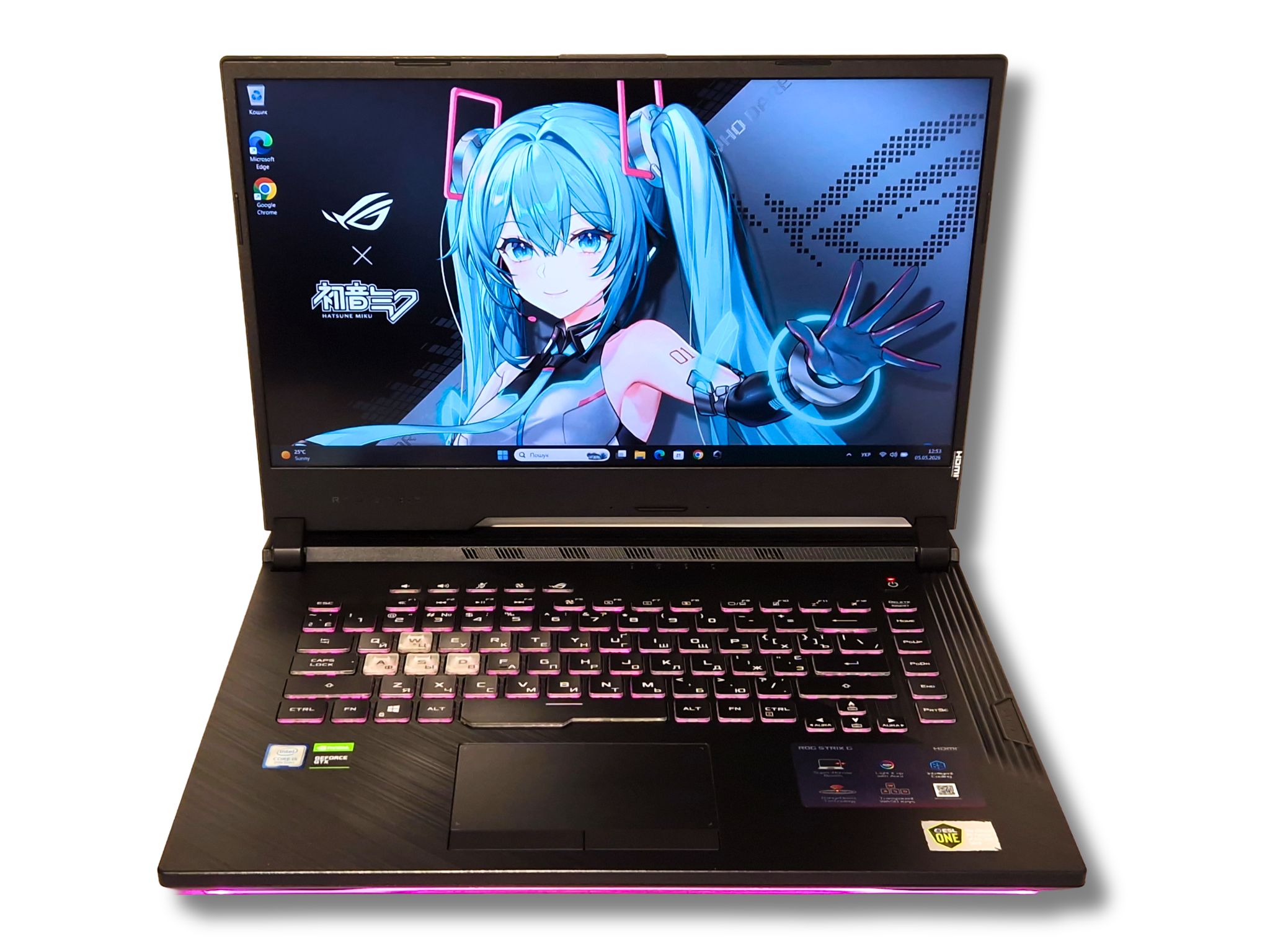 Ігровий ноутбук б/у ASUS ROG G531 IPS Core i5-9300H 16/512 SSD GTX 1650 4Гб - фото 6