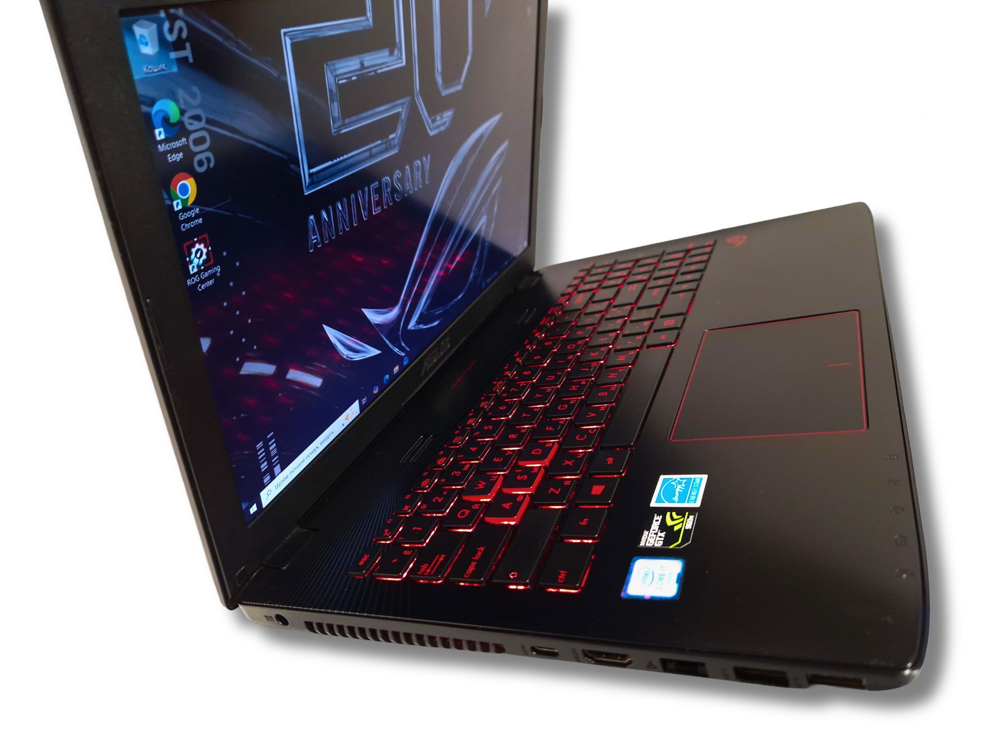 Ігровий ноутбук б/у Asus ROG GL552VW IPS i7-6700HQ 16/180Гб+1Тб GTX 960M 2Гб - фото 3