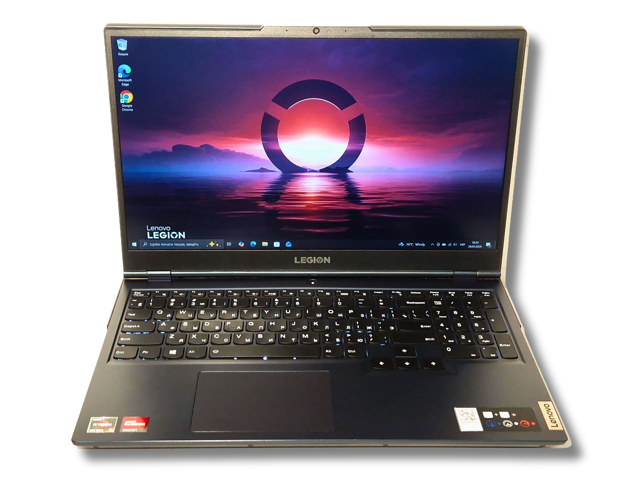 Ігровий ноутбук б/у Lenovo Legion 5 144 Гц Ryzen 5 5600H 16/512Гб SSD RTX 3060 6Гб  - фото 6