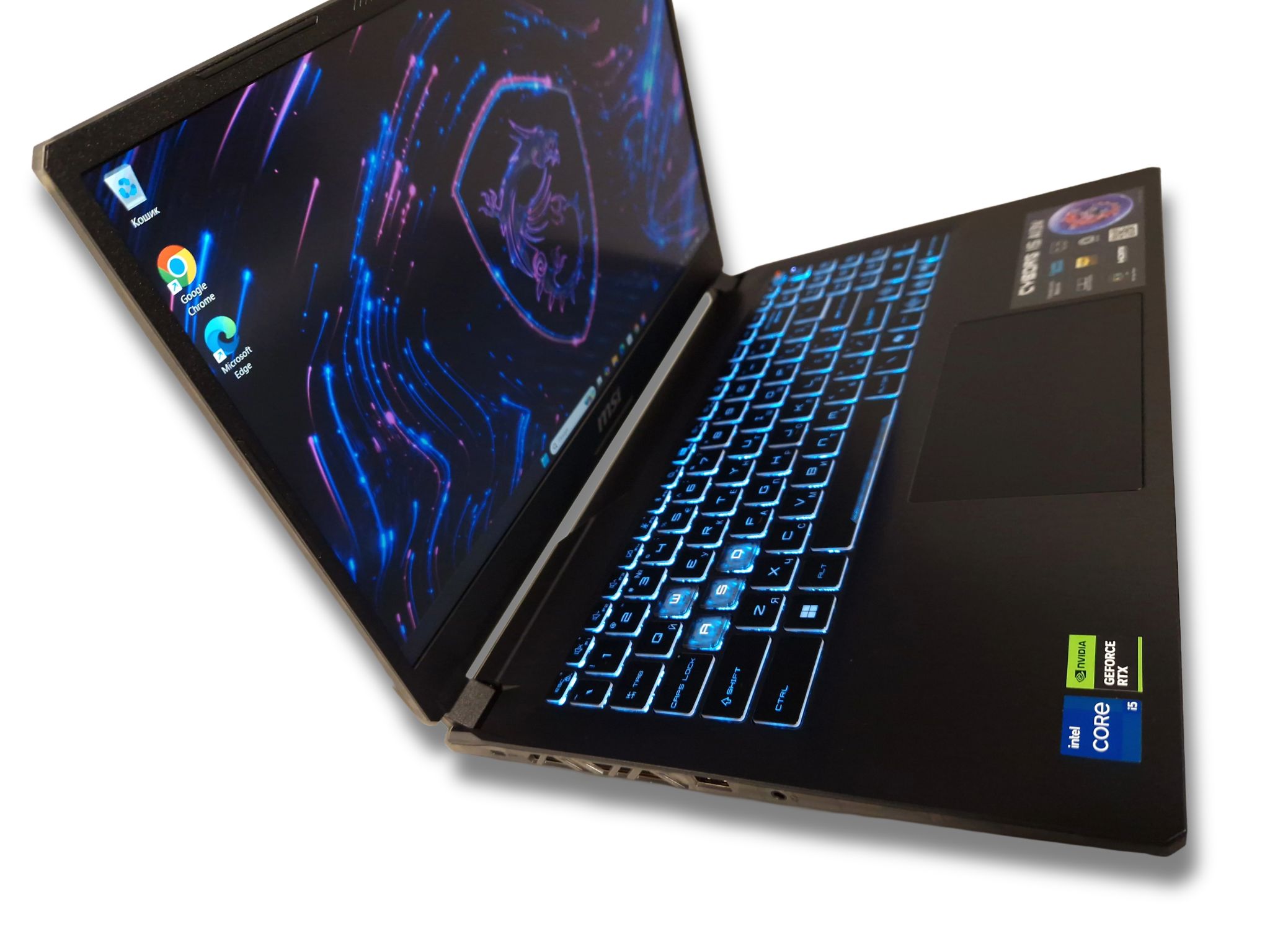 Ігровий ноутбук б/у MSI Cyborg 15 144Hz Core i5-13420H 16/512 RTX 4060 8Гб, Стан нового - фото 3