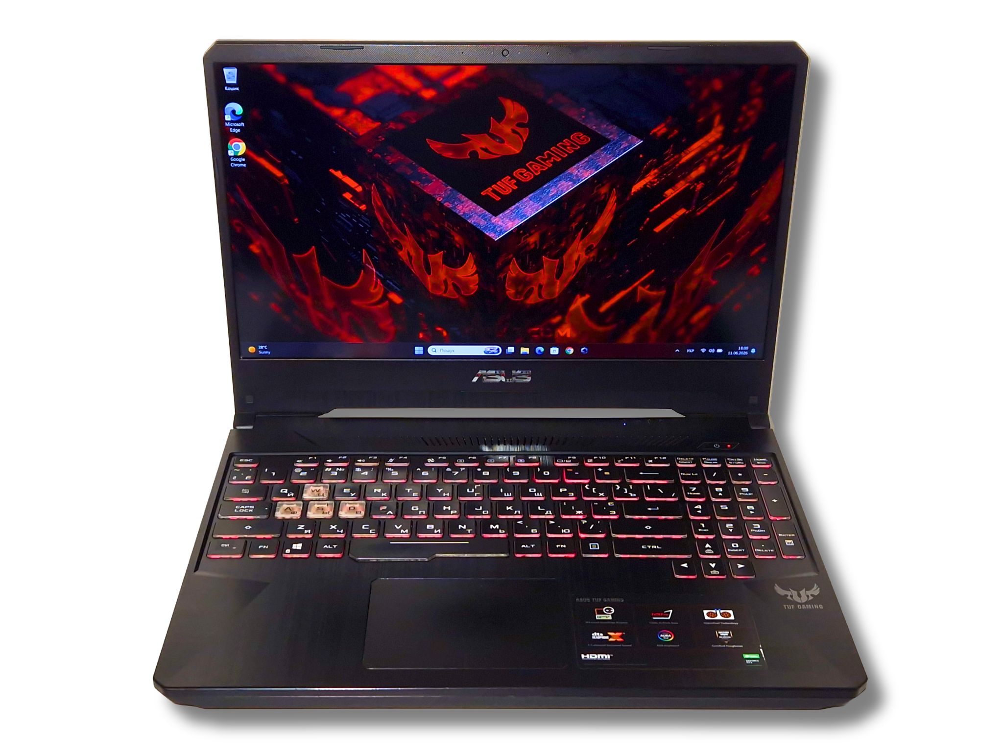 Ігровий ноутбук б/у ASUS TUF FX505DT IPS 120 Гц Ryzen 5 3550H 16/512 Гб GTX 1650 4Гб - фото 6