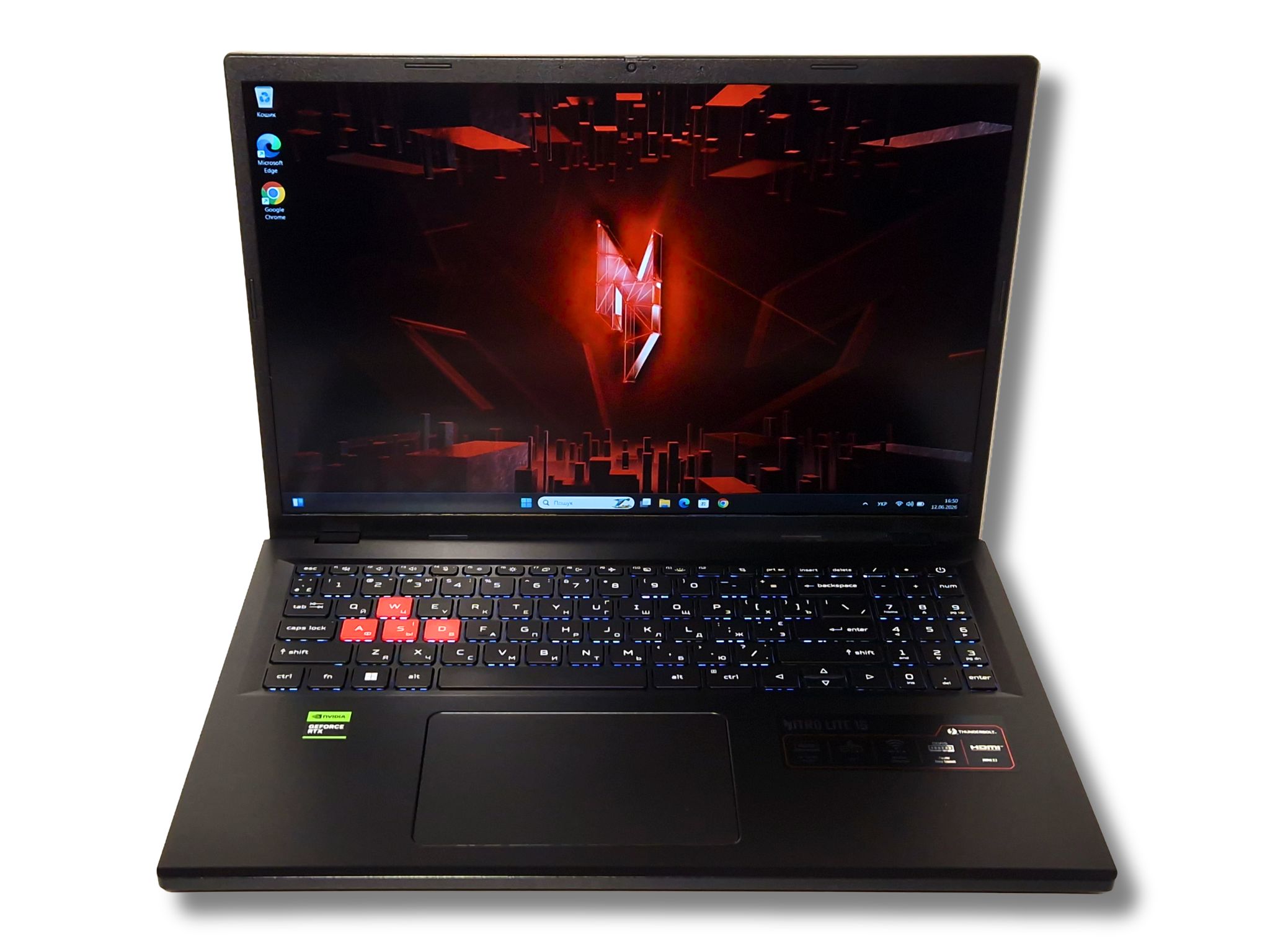 Ігровий ноутбук б/у Acer Nitro Lite NL16-71G 16" 165Hz i5-13420H 16/512 RTX 4050 6Гб, Стан нового - фото 6