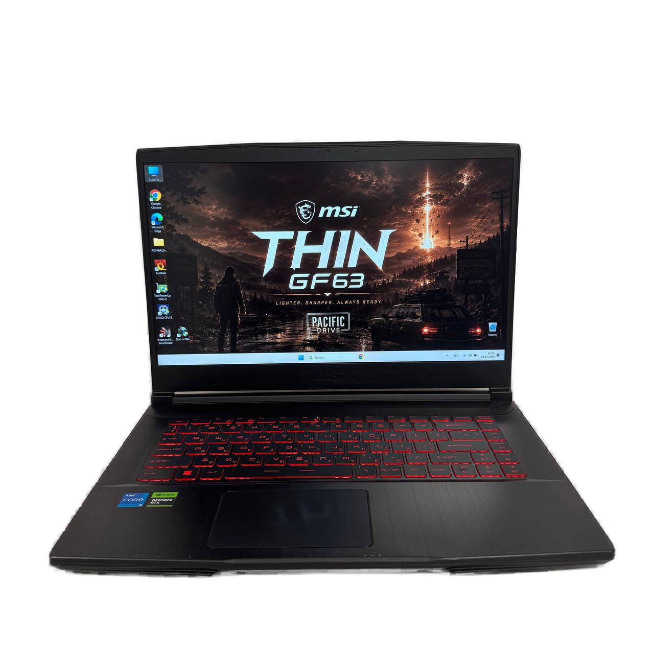 MSI Thin GF63 12UCX Intel Core i5-12450H RTX 2050 б/у — купити з