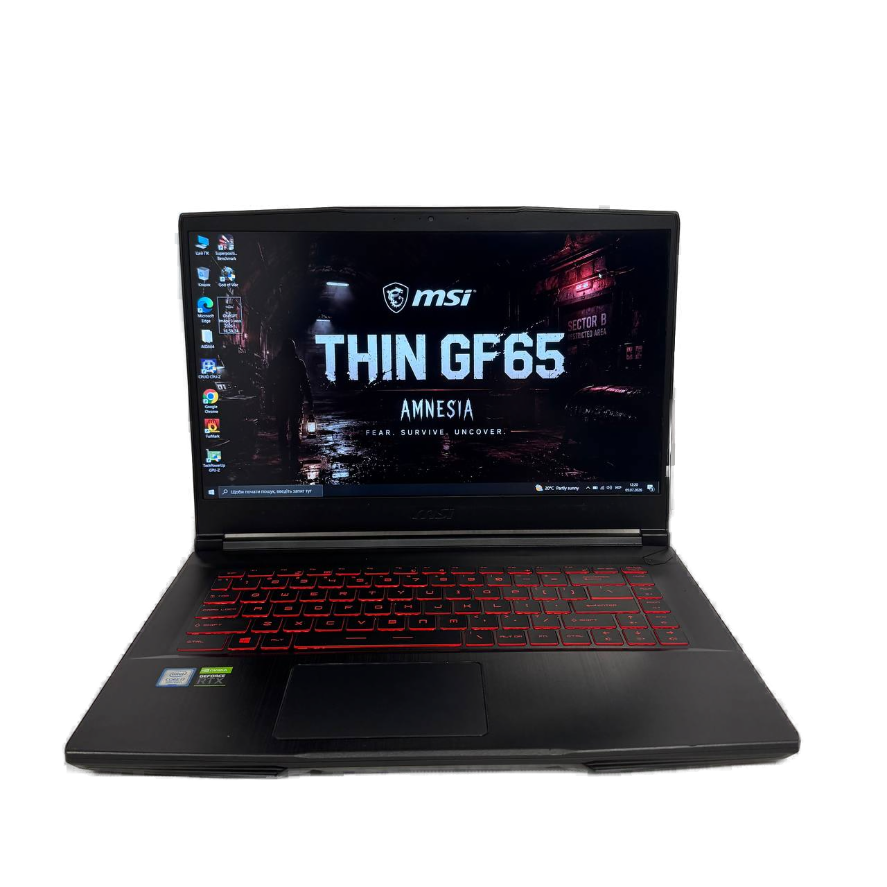 MSI GF63 Thin 9SEXR Intel Core i7-9750H RTX 2060 б/у — купити з