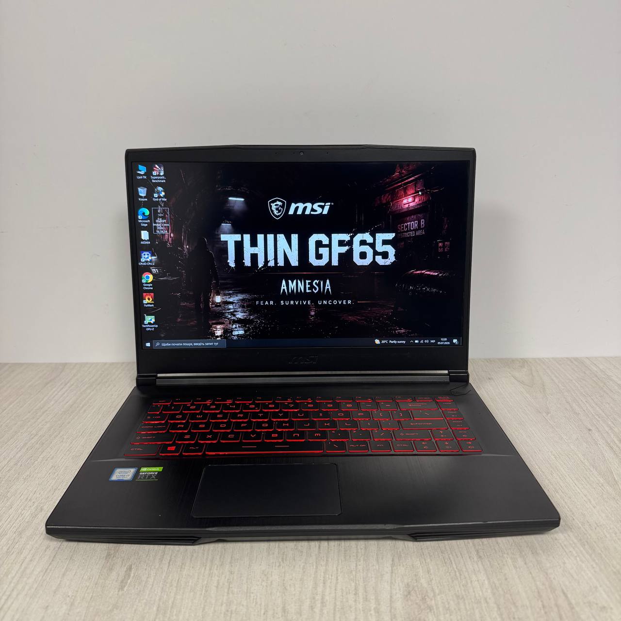 Ноутбук ігровий MSI GF63 Thin 9SEXR 15.6