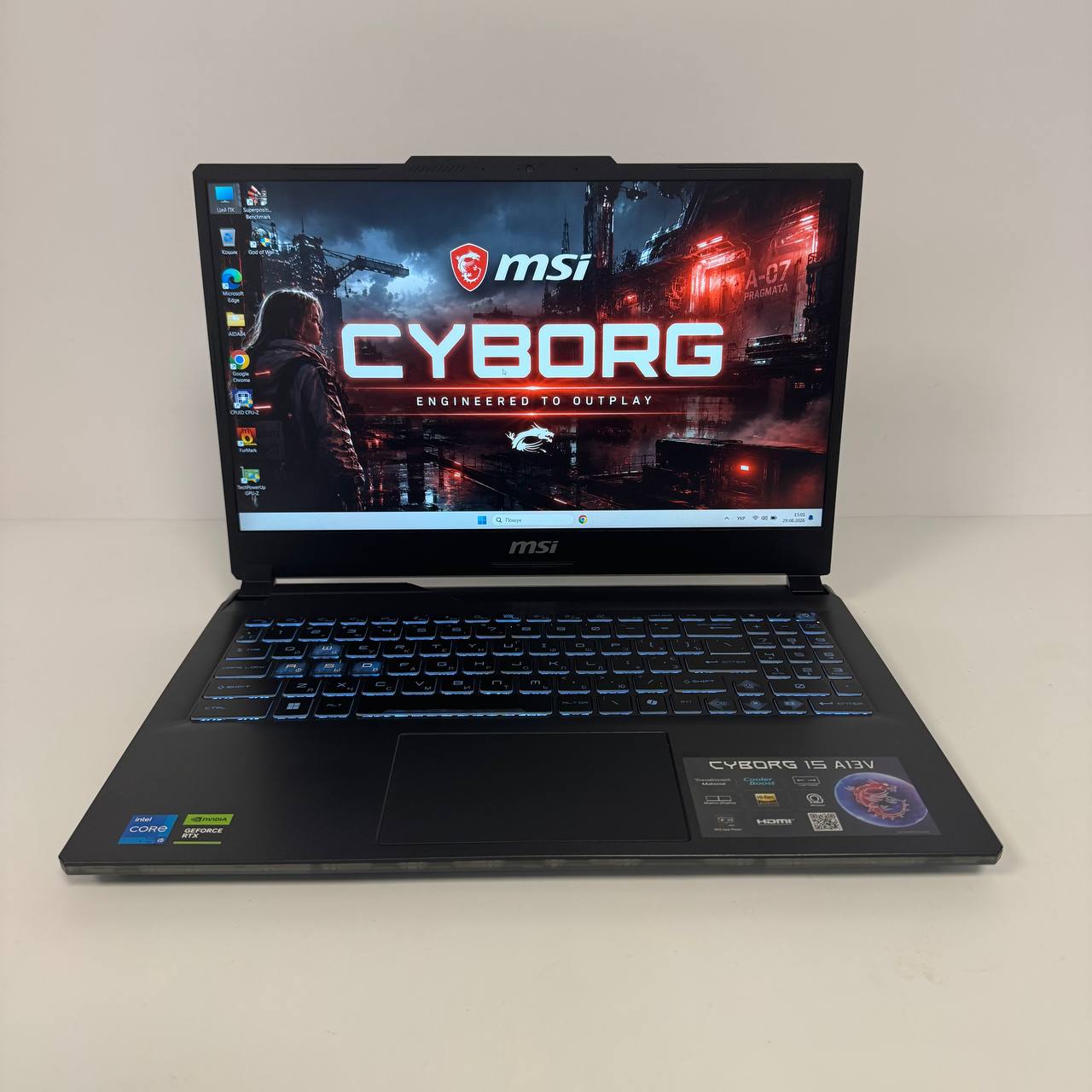 Ігровий ноутбук б/у MSI Cyborg 15 A13VF 15.6" FHD 144Hz Core i5-13420H 16/512 RTX 4060 8GB