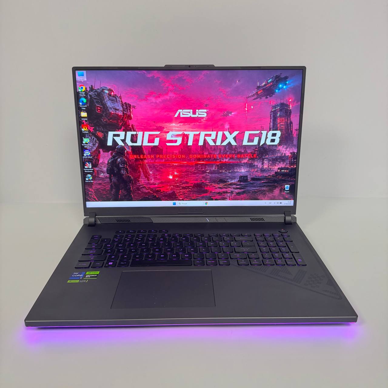 Ігровий ноутбук б/у Asus ROG Strix G18 G814JZ 18.0" QHD+ 240Hz Core i9-13980HX 16/512 RTX 4080 12GB