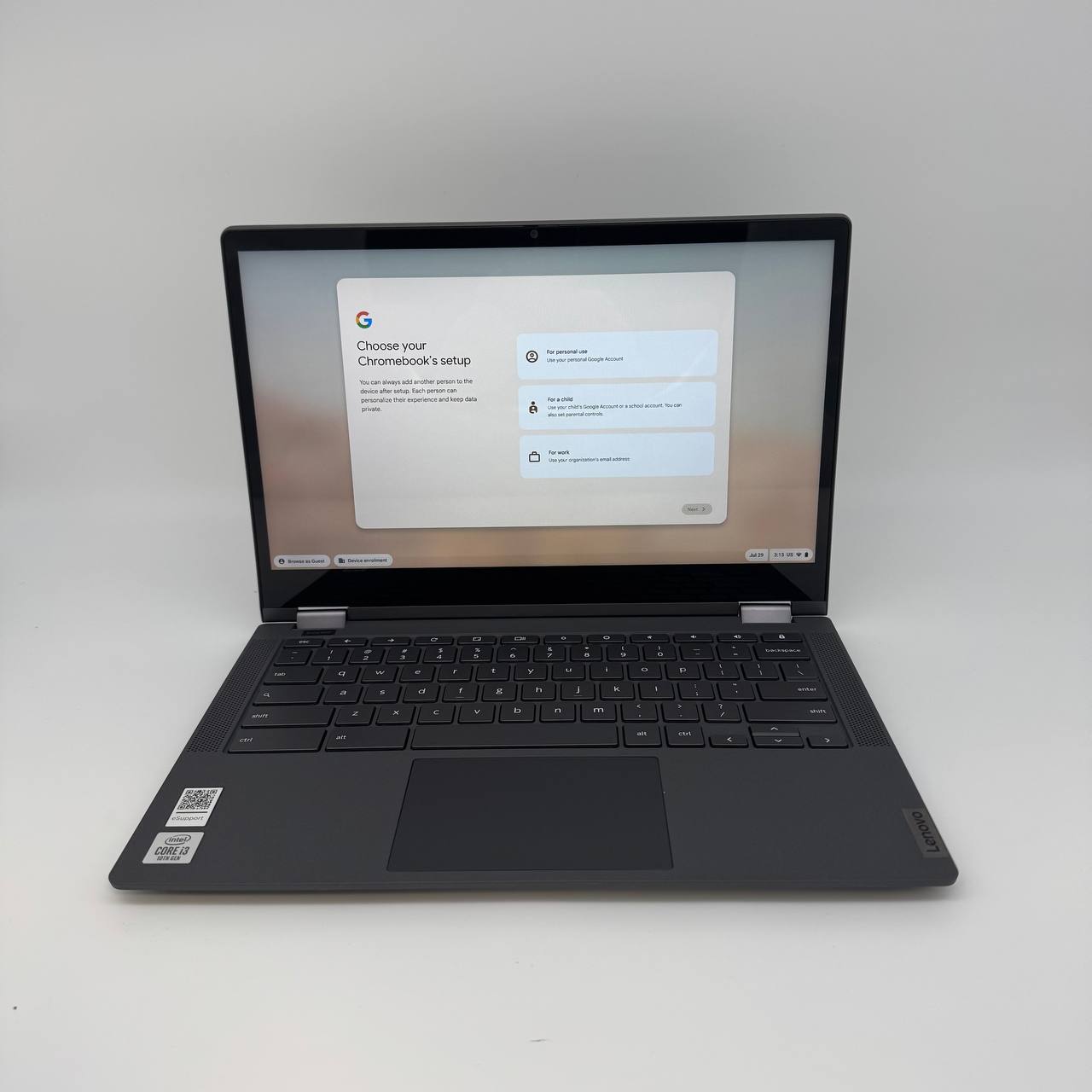 Ноутбук б/у Lenovo ChromeBook IdeaPad Flex 5 CB 13IML05 x360 Touch 13.3" FHD Core i3-10110U 4/64