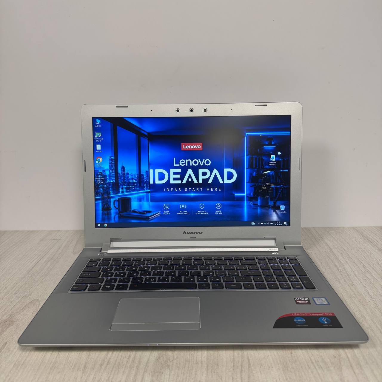Ноутбук б/у Lenovo IdeaPad 500-15ISK White 15.6" FHD Core i5-6200U 8/256