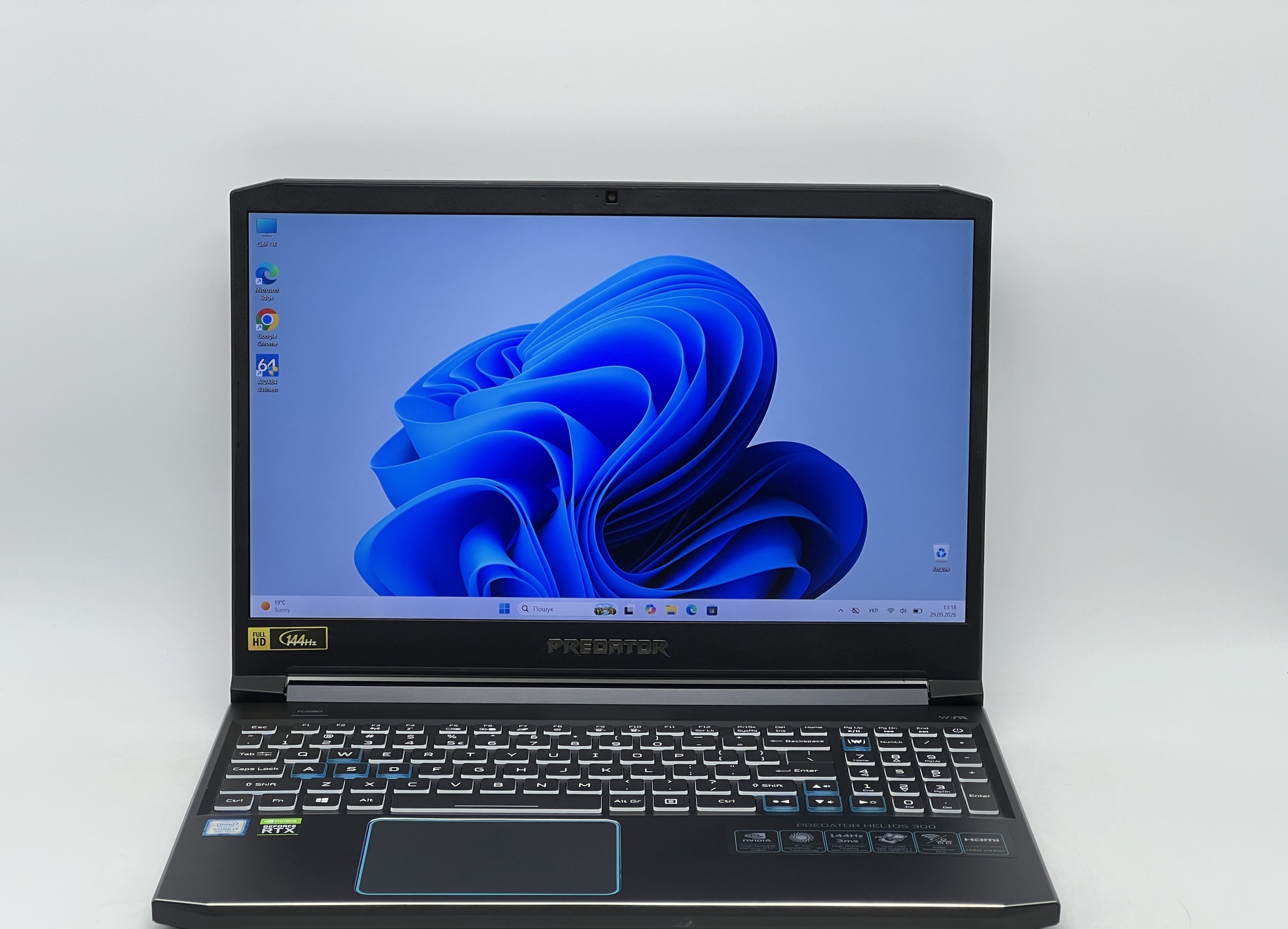 Ігровий ноутбук б/у Acer Predator Helios 300 PH315-52-72EV FHD i7-9750H 16/480 RTX 2060 6GB